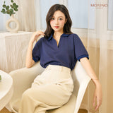 Áo polo thiết kế cổ mở thanh lịch | Relaxed Polo
