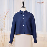 Áo sơ mi dáng boxy croptop năng động | Boxy Oxford Shirt