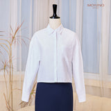 Áo sơ mi dáng boxy croptop năng động | Boxy Oxford Shirt