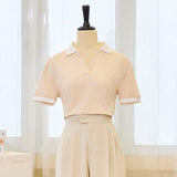 Áo polo thiết kế cổ mở thanh lịch | Relaxed Polo