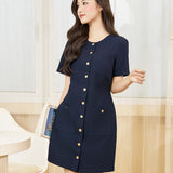 Đầm công sở nữ dáng suông thanh lịch | Mini Dress