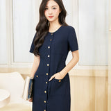 Đầm công sở nữ dáng suông thanh lịch | Mini Dress